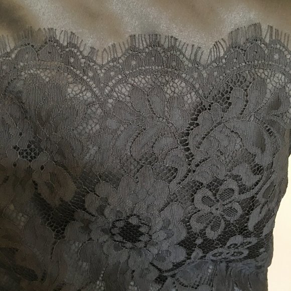 KAREN MILLEN  Black Lace Inset Cocktail Pencil Dress 𝐍𝐄𝐖 𝐖𝐈𝐓𝐇 𝐓𝐀𝐆𝐒! - Picture 6 of 16